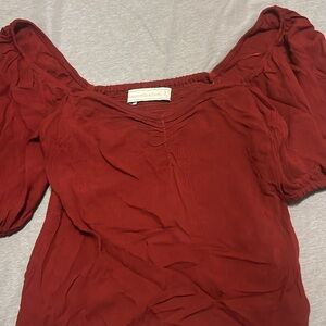 Abercrombie & Fitch Red Blouse